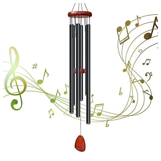 41" Extra Large Wind Chimes. Deep Tone Large Wind Chimes with 6 Aluminum Tubes for Outside Courtyard Decoration. Windchimes Outdoor Create an Enjoyable Atmosphere & Give Mom a Gift on Mother's Day.