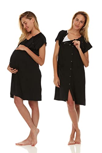 Image of Ezi Labor and Delivery Gown - Soft & Comfortable Hospital Gowns for Women - Nursing Nightgowns for Breastfeeding