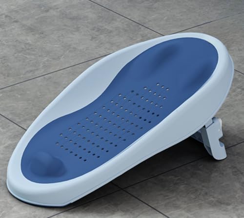 Qfmr 折り畳み 滑り止め ベビーバス 新生児用沐浴スタンド ベビーバス用サポートマット 新生児?1才 3段階リクライニング 赤ちゃんの成長に合わせて調整ができる 速乾性 (v,調整可能モデル)