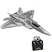 queek Avion Telecommandé (F-22 Raptor), 2.4Ghz 4CH Avion à Voilure Fixe avec Système Xpilot Gyro, Modèle Davion RC pour Les Débutants - RTF