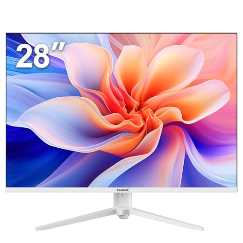 Gawfolk Monitor de computadora de 28 Pulgadas UHD 4K, Pantalla IPS Ultra HD (3840×2560p)