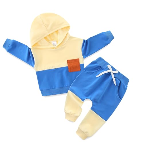 Image of Toddler Baby Boy Summer Clothes T Shirt Solid Pants Set Infant Spring Summer Outfit