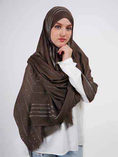 Modal Scarf/Hijab Shiny Headcover For Women With Sequin and Shimmer (Pack of 1)3