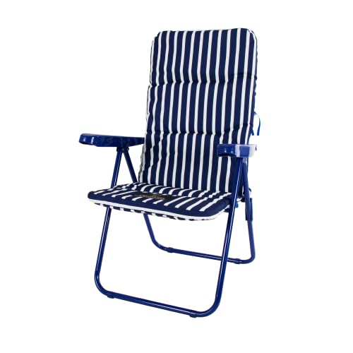 Sillas Plegables Playa Acolchada Marca CREVICOSTA QUALITY MARK MARCAS DE CALIDAD
