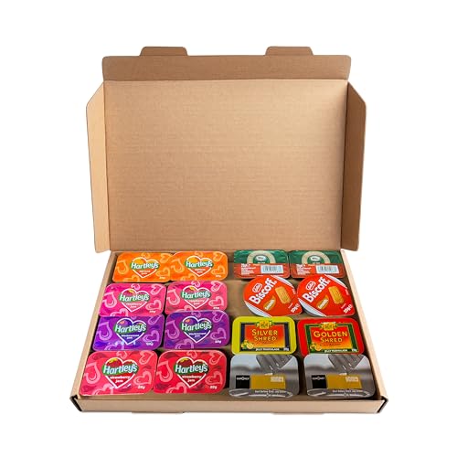 Individual Jam Portions Selection- Breakfast Jams Spreads Preserves Honey Lotus Biscoff Spread Lyles Golden Syrup and Robertsons Marmalade | 16 Portions