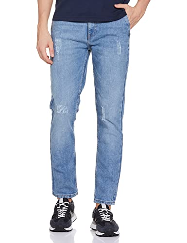 The Indian Garage Co Men Slim Fit Solid Mid‑Rise Stretchable Jeans – 71% OFF Deal Review