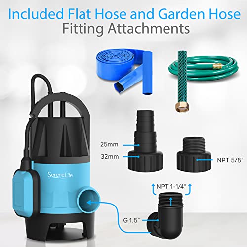 Serenelife SLBSMPMP50 1/2Hp Sump Pump Submersible thumb #1