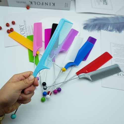 Pack de 12 Peines Plásticos con Barra para DIY Estilistas miniatura 5
