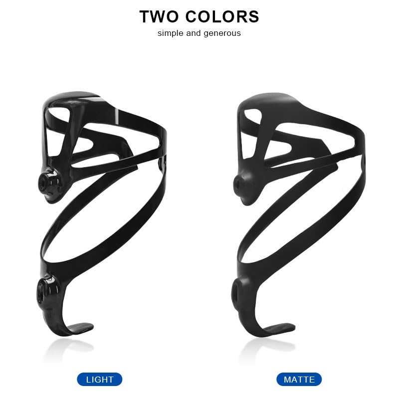 Fahrrad Flaschenhalter Vollcarbon-Flaschenhalter for Fahrräder, superleicht, for Mountainbikes, Rennräder, matt glänzend, schwarz, MTB-Zubehör Fahrrad GeträNkehalter(Matte 2Pcs)