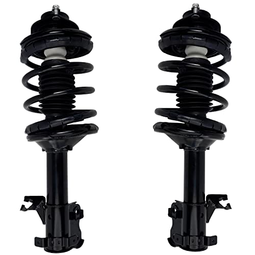 Image of Detroit Axle - Pair Front Struts for 1993-1999 Nissan Altima 2 Ready w /Coil Spring Assembly 1994 1995 1996 1997 1998 Replacement Suspension Complete Shocks Assembly