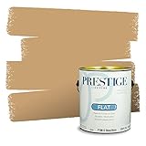 PRESTIGE Paints Interior Paint and Primer In One, 1-Gallon, Flat, Comparable Match of Valspar* Buckskin Pony*
