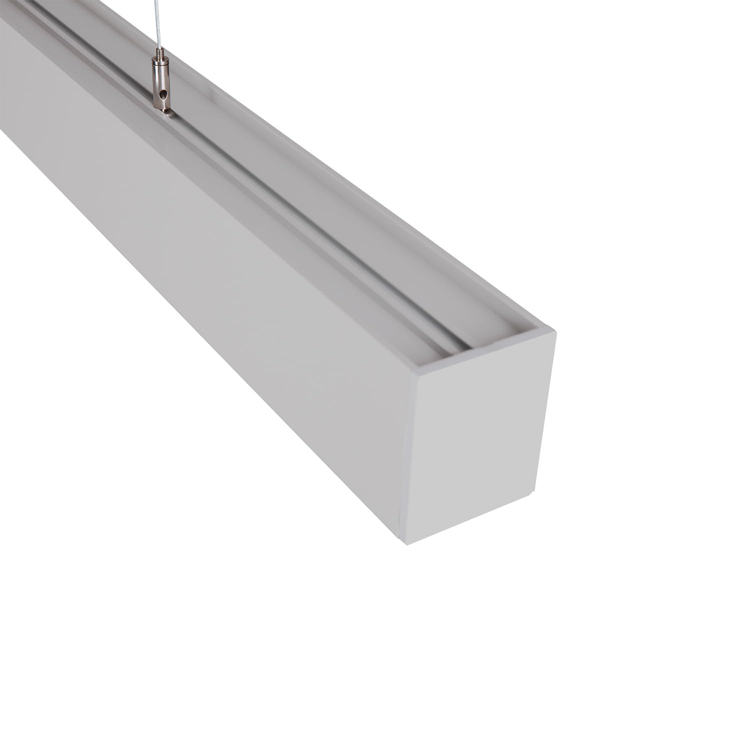 LEDKIA Barra Lineal LED 120cm 40W Turner 2700K Plateado Blanco Cálido