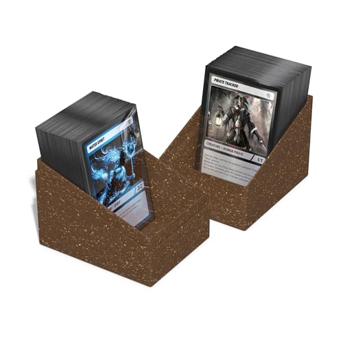 Image of Ultimate Guard RTE Boulder 133+, Deck Case for 133 Double-Sleeved TCG Cards, Brown, 87% Renewable, Made in Germany, Secure & Durable Storage