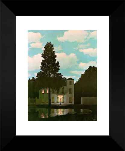 Amazon.co.jp: The Empire of Light 15 x 18 Framedアートプリントby