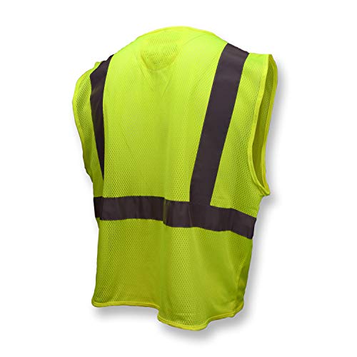 Radians Sv25-2Zgm-L Economy Class 2 Fire Retardant Vest With Zipper Closure, Large, Green #TOP1