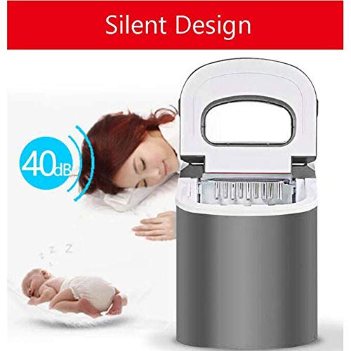 Máquina automática para hacer cubitos de hielo pequeña blanca miniatura 7