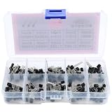Lot de 200 transistors TO 92 avec 10 modèles S8050 S8550 S9012 S9013 S9014 2N3904 2N3906 A1015 C1815 13001 pour projets électroniques, réparation et loisirs créatifs ler