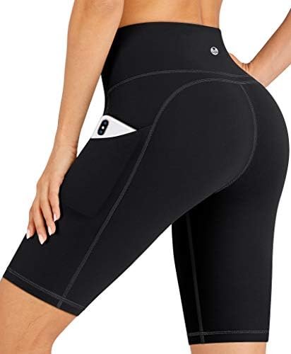 IUGA Yoga Shorts for Women with Pockets 8"/5" Biker Shorts for Women High Waisted Workout Shorts Compression Running Shorts