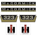  IHC McCormick 323 Gold Klein - Traktor Schlepper Aufkleber Klebefolie