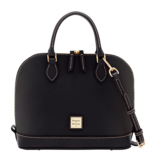 Dooney & Bourke Handbag, Pebble Grain Zip Zip Satchel - Black #TOP10