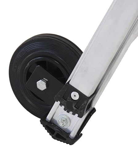Svelt Scala Telescopica Doppia Professionale In Alluminio – Piattaforma 57X44 Cm, Corrimani Richiudibili, Protezione A 360° E Base Allargata (6+4 Gradini) - 6