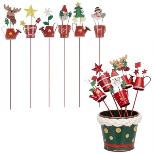 6Pcs X}XK[fXe[N ACAϋvOp Ԕp 2026 Opv^[|bgTC ŐfR[V NX}X Pg^K[fNtg ϋvf K[fjO~̓fR[V