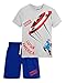 Produktbild Marvel Avengers Schlafanzug Jungen Kurz, Baumwolle Pyjama, T Shirt und Kurze Hosen Nachtwäsche Set, Sommer Schlafanzug Kinder und Teenager, Geschenke für Kinder (Grau/Blau, 8 Jahre)