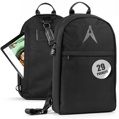 Asaya Chef Knife Sling Bag - 29 Pockets for Knives...