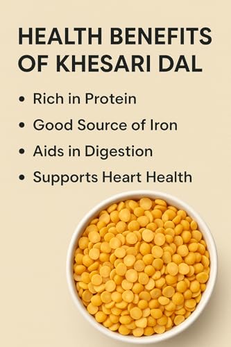 Image of Satya Madhaba Farms Premium Khesari | Grass Peas | Kesari | Lakhori | Lakh Dal - Naturally Grown, Fertilizer & Pesticide Free, Direct from Farm Fresh 950 grams