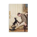 Briton Riviere Kunst-Poster, Buchstabendruck, Fotokunst, 