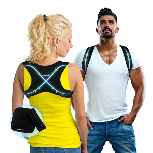 Posture Corrector for Women Men, Adjustable Back Brace Posture Corrector Support,for Clavicle Support, Providing Pain Relief from Neck, Shoulder,Spine,and Upper Back, Spinal Brace for Slouching