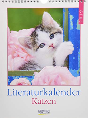 Katzen Literaturkalender 246319 2019: Literarischer Wochenkalender * 1 Woche 1 Seite * literarische Zitate und Bilder * 24 x 32 cm