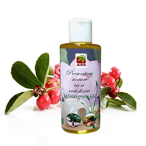 Image of AOS Products 100% Pure and Natural Wintergreen Oil - 200 ml Gaultheria Procumbens Essential Oils For Pain Relief