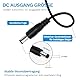 Gonew21 12V Netzteil 2A - AC Adapter Netzteil 12V Eingang 200-240V, 2 Meter Kabel, Ausgang DC 12V 2A 24W Steckers 5,5X 2,1mm,mit 2 DC Stecker, Transformator Universal, LED-Licht, Mehr 12V2A-Geräte