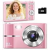 Digital Camera, Cameras for Kids, UHD 4K Point and Shoot Digital Cameras with 32GB Card, 16X Zoom, Anti-Shake, Date Stamp, Compact Small Cameras for Photography, for Boys Girls Teens Beginners