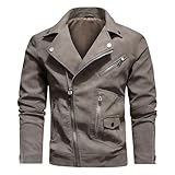 Confectionnée en similicuir de haute qualité avec une doublure douce en viscose, cette veste en cuir vintage offre un style élégant et un confort optimal. Sa coupe moderne d'inspiration motarde est conçue pour allier style et durabilité, ce qui en fait une pièce polyvalente et indispensable à votre garde-robe. Parfaite pour les sorties décontractées, les moments entre amis ou pour ajouter une touche d'originalité à votre quotidien.