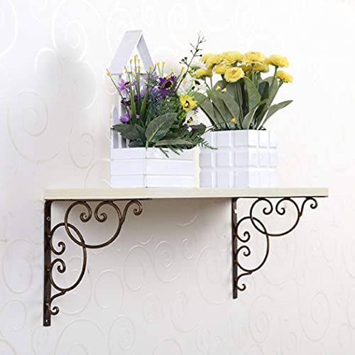 Support d'étagère en métal robuste, finition soignée pour décoration durable
