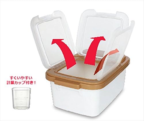 岩崎工業 日本製 引き出し用米びつ 5kg パッキン付 B-2895PA