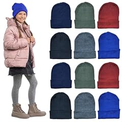 12 Pack Kids Beanies