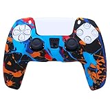 ✿ [Peligro perfecto]: totalmente compatible con el controlador inalámbrico PS5, con recortes especialmente colocados, todas las funciones y controles se pueden usar fácilmente. Consejo: no incluye el controlador ..