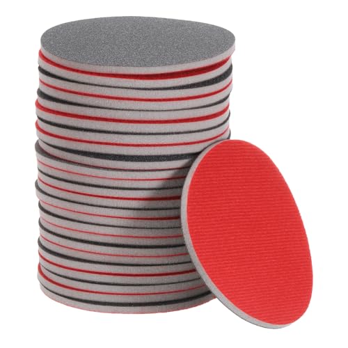 Éponge de ponçage grain 180 pour ponceuse orbitale 125mm de carrosserie auto, lot de 25
