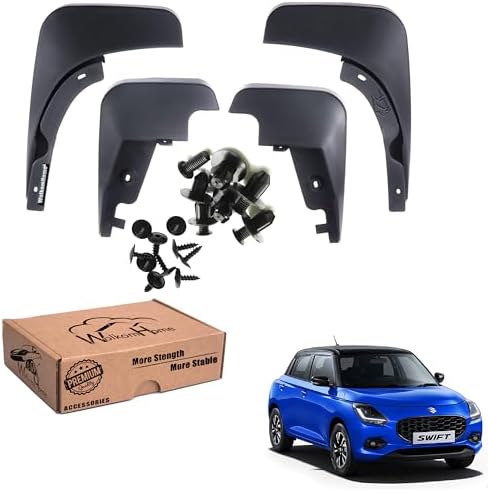 WolkomHome Mud Flap Compatible with Swift 2024 - Durable Splash Guards for Car Exterior Protection