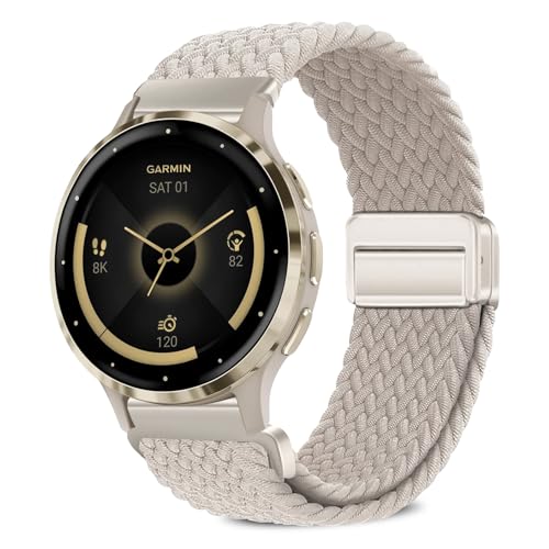 [VanHooc] 18mm oh Garmin Venu 4 41mm/Venu 3S/Forerunner 265S/255S/Vivoactive 4S/Vivomove 3SΉ iC uCfbh ґg Lk }Olbg obN ʋC