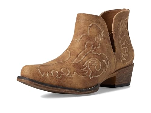 Image of ROPER Womens Ava Embroidered Snip Toe Casual Boots Ankle Low Heel 1-2 inch