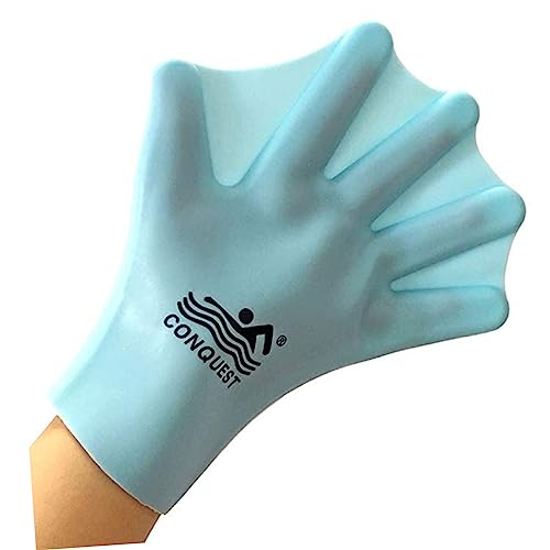Happyyami 1 Par De Luvas Absorventes De Suor Luvas De Natação Luvas De Remo Com Membranas Luvas Resp