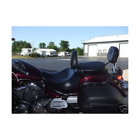 Grasshopper Limited Drivers Backrest for Yamaha 950 V-star American Made NON STUDDED Complete System Quick Release Cover