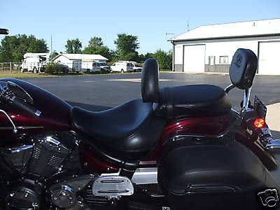 Grasshopper Limited Drivers Backrest for Yamaha 950 V-star American Made NON STUDDED Complete System Quick Release