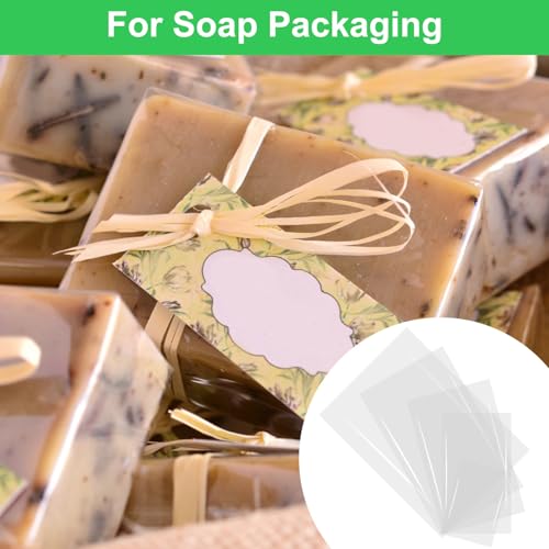 Image of uxcell 200 Pcs Heat Shrink Wrap Bags, 4 inch x 6 inch POF Clear Heat Shrink Film Wrap for Gift Baskets, Packaging Collection, Homemade DIY, Handmade Crafts, Cookie