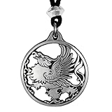 Griffin Necklace Gryphon Pendant - Pewter Greek Mythology Jewelry