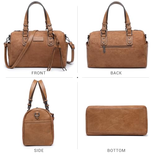 Bolso tipo hobo grande de cuero vegano para mujer miniatura 3
